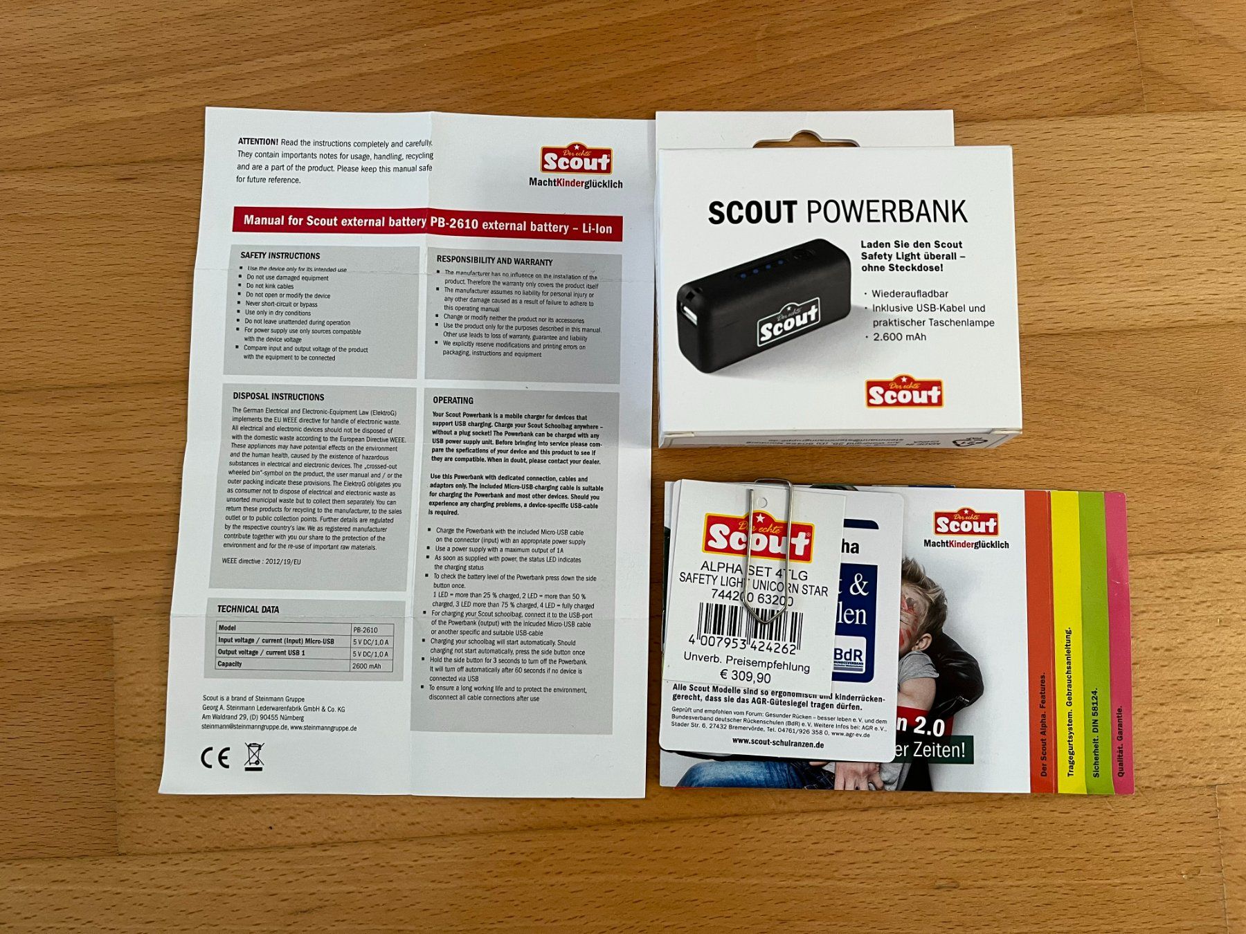 Borse & Zaini: Scout-Set 4-teilig inkl. Schulsack mit Blinkfunktion – Usato da Muttenz venduto da Juvenile33 7