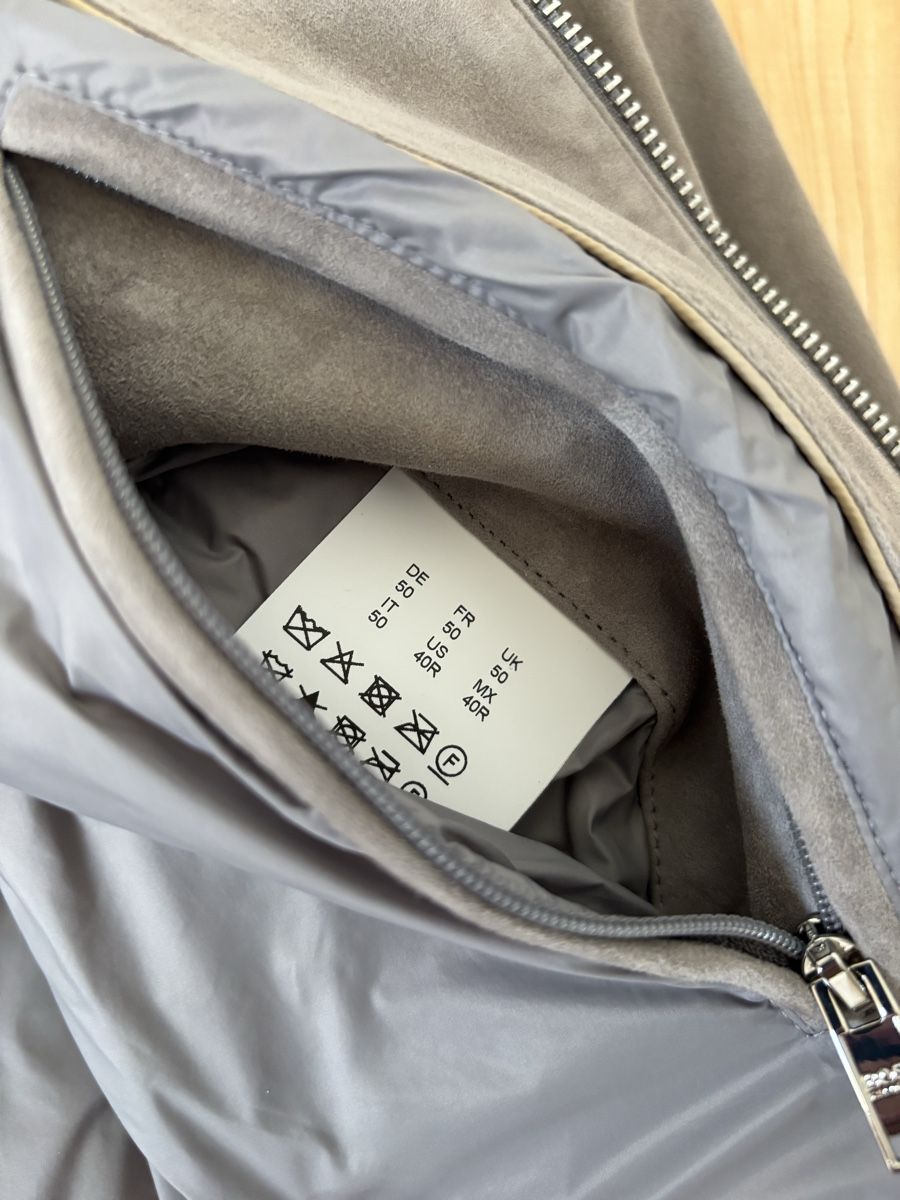 Hugo Boss Giacche: Grey Suede Bomber Jacket by BOSS - Size 50 – Usato da Zumikon venduto da laudz 2