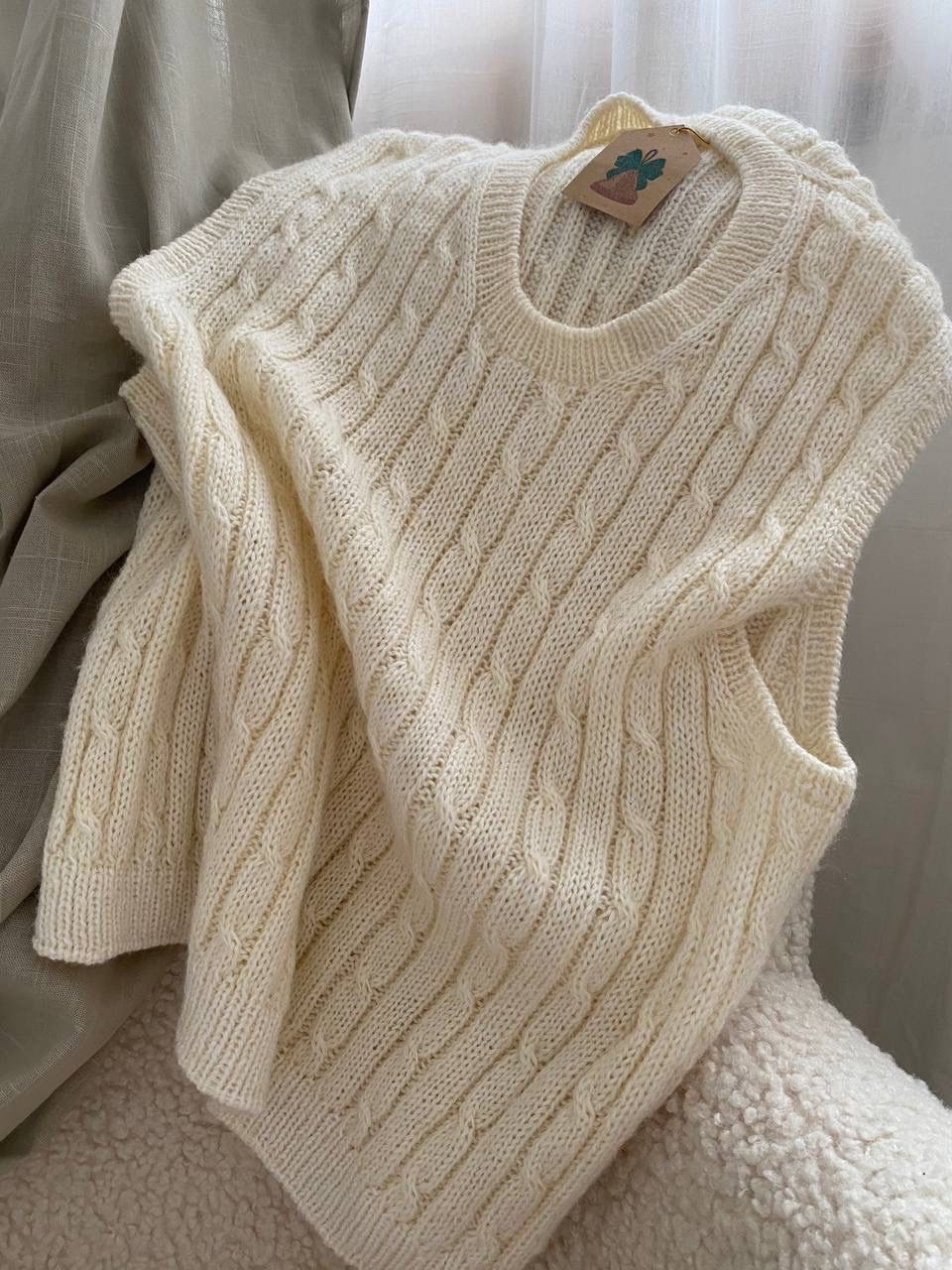Gilet & Giacche senza maniche: Handgestrickte Weste – Nuovo e nell'imballaggio originale da Aeschi b. Spiez venduto da dar_sjp8 2