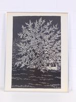 Ricco Rofer Linolschnitt original signiert Mid-Century