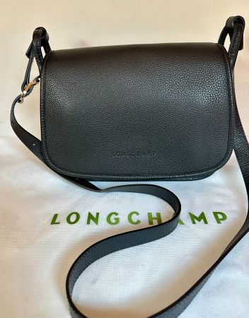 Longchamp Le Foulonné - Sac Bandoulière Cuir Noir - NEUF!