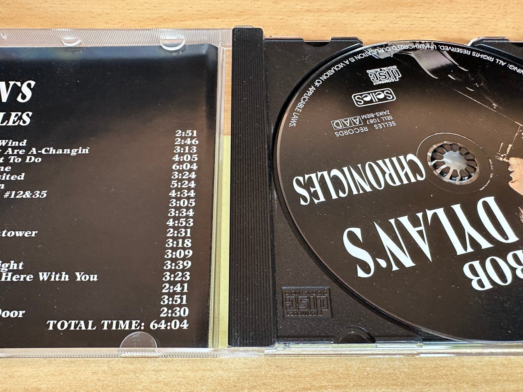 CD: Bob Dylan – Bob Dylan's Chronicles – Usato da Rikon im Tösstal venduto da Alpenmutz 2