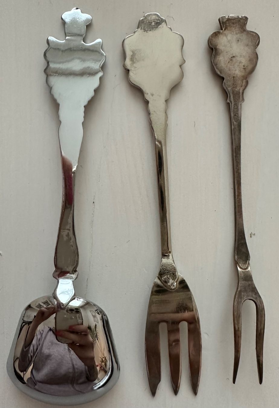 Set di posate: 3 kleine Löffel und Gabel – Usato da Luzern venduto da Topseller1000 2