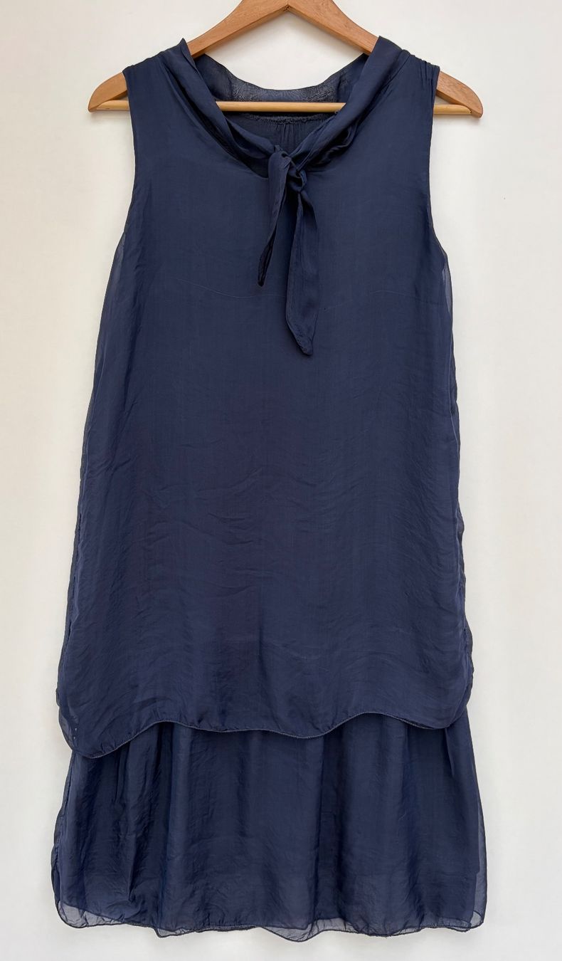 Vestiti: Made in Italy Kleid mit Seide Gr.M – Usato da Unterägeri venduto da Jutka_04
