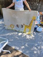 Teppich mit Tiermotiv Kinderzimmer beige Grösse unbestimmt