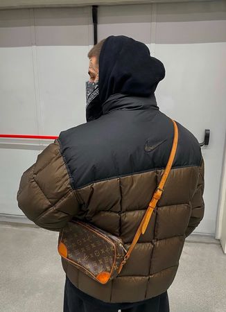 Nike Vintage Puffer Jacket XL 90er Jahre Retro Winterjacke