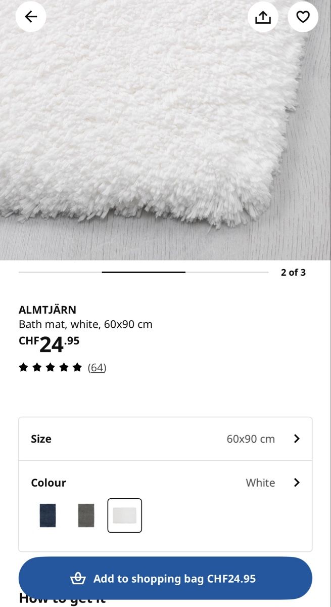 Teppiche: IKEA Badematte 60x90 – Neu (gemäss Beschreibung) aus Sins von sum_lv6d