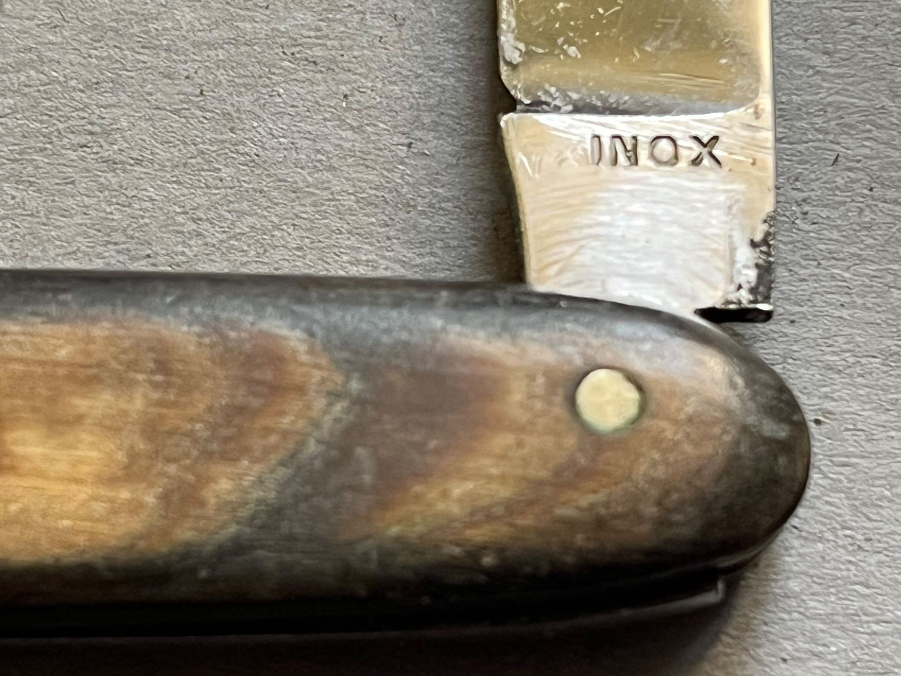 Couteaux de poche: Altes Sackmesser INOX 80 mm - Horn – D'occasion à Zürich par FV.vintage 3