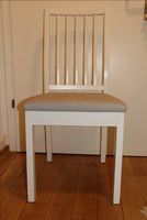Esszimmerstuhl Holz weiss, gepolstert (4 Stk.)