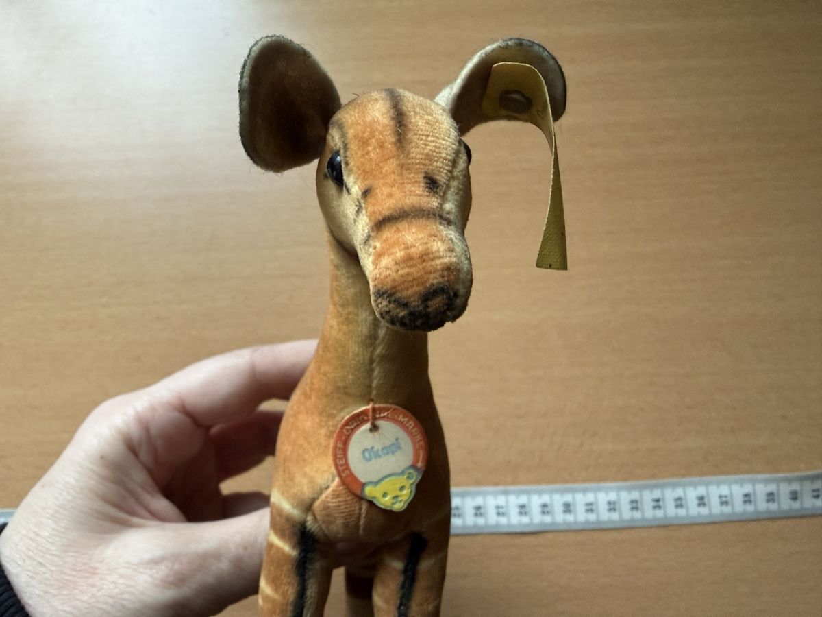 Steiff Spielzeuge: Vintage Steiff Plüschtier – Okapi – Gebraucht aus Lamone von LaCantinaMagica 6