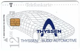THYSSEN - seltene volle Telefonkarte aus Deutschland