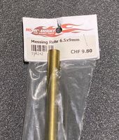 Messing rohr 6.5mm x 9mm x 30cm