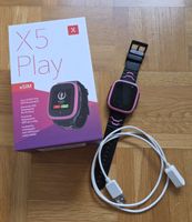 Xplora X5 Play GPS Smartwatch Kinder schwarz pink gebraucht