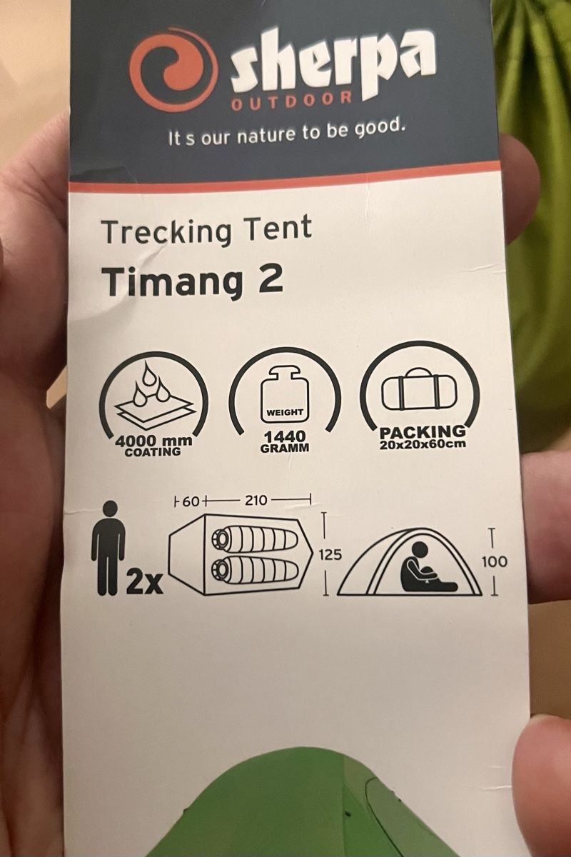 Zelte: Sherpa Timang 2 Trekking Tent  – Gebraucht aus Bern von Mark771 2