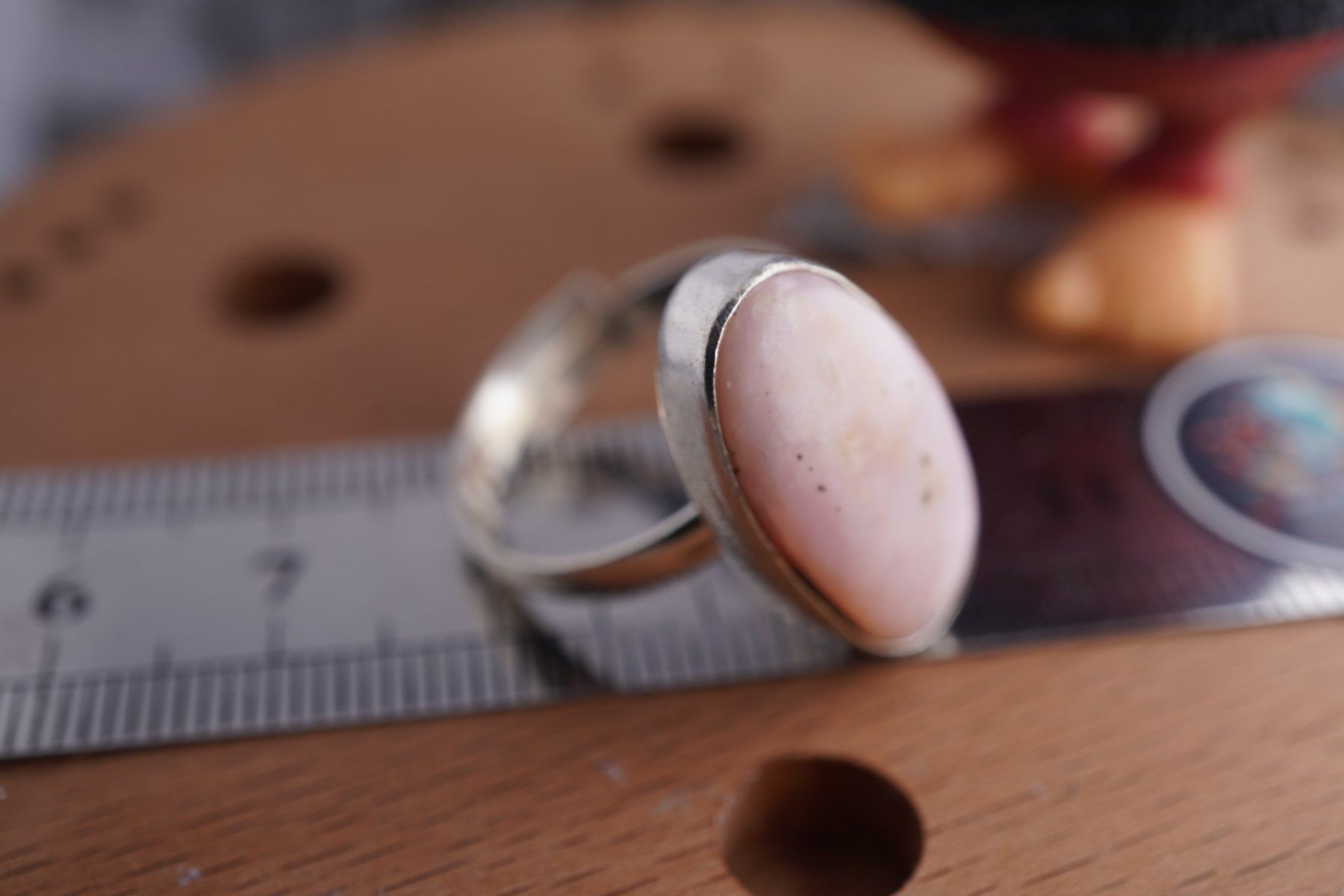 Minerali & Pietre curative: Opal   Rosa   ring Grösse  Variabel     (Räumung!) – Nuovo e nell'imballaggio originale da Eschenbach SG venduto da topstone 3