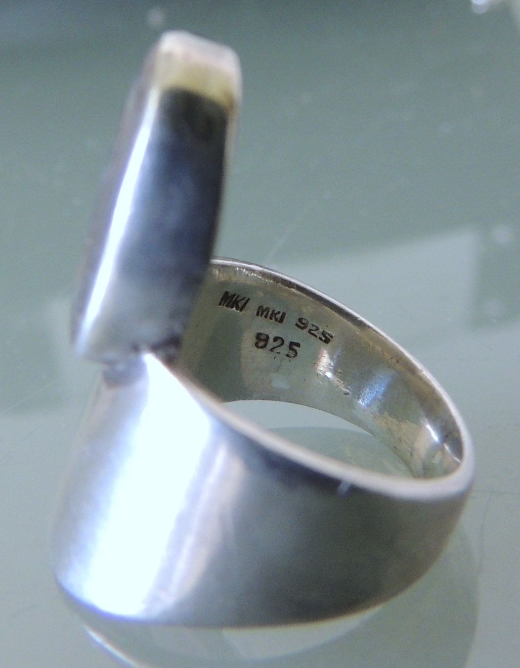 Anelli: Abalone Perlmutt Silber 925 Fingerring Gr. 49 – Usato da Waldenburg venduto da schaller707 6