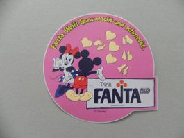 Kleber 40 Jahre alt Fanta Trink Disney Micky und Minni