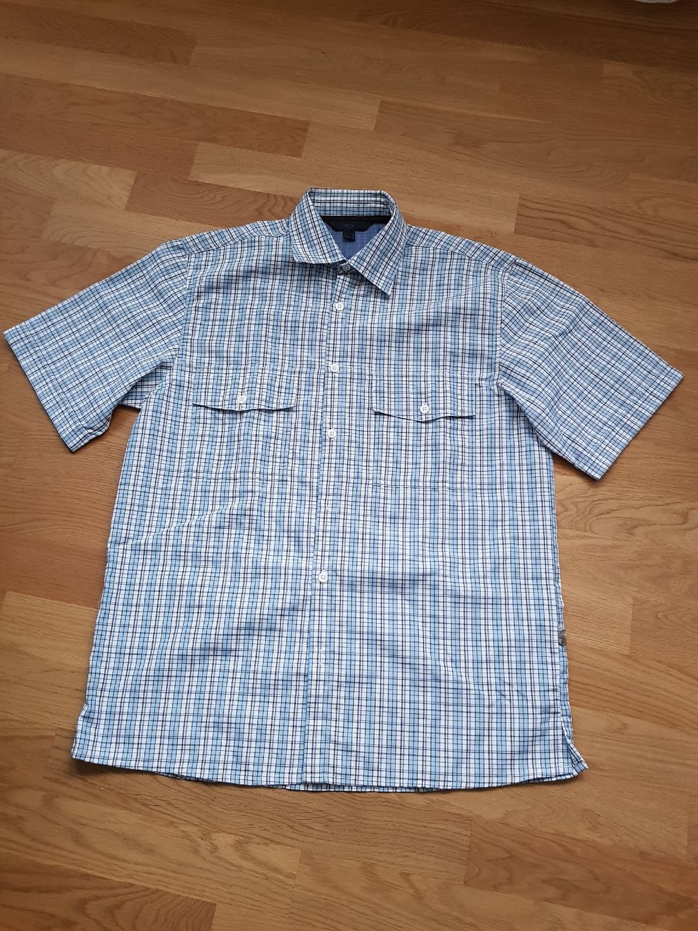 Camicie: Kurzarmhemd, hellblau kariert, Gr. M - Sommerhemd! – Usato da Nendeln venduto da Zopfie_