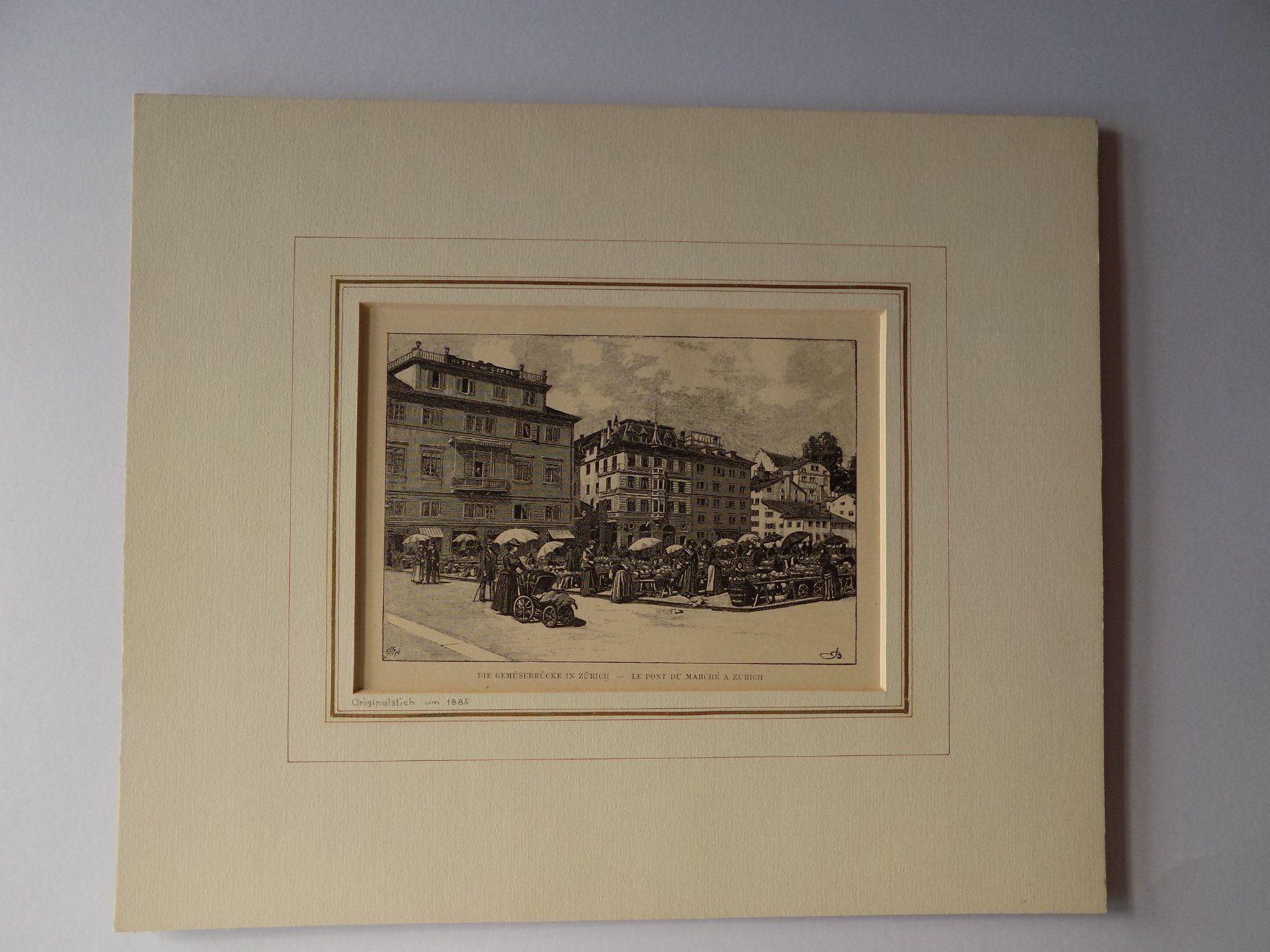 Gravures: Die Gemüsebrücke Zürich – D'occasion à Risch par Rischli15