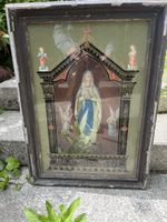 Antike Marienikone, gerahmt, aus Nachlass zu verkaufen!