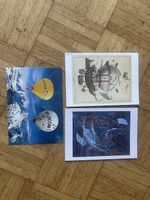 3 Postkarten mit schön Gestempelten Briefmarken