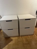 2 x IKEA Nordli Nachttisch weiss