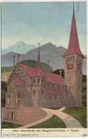 GOLDAU Herz Jesu-Kirche Bergsturzdenkmal