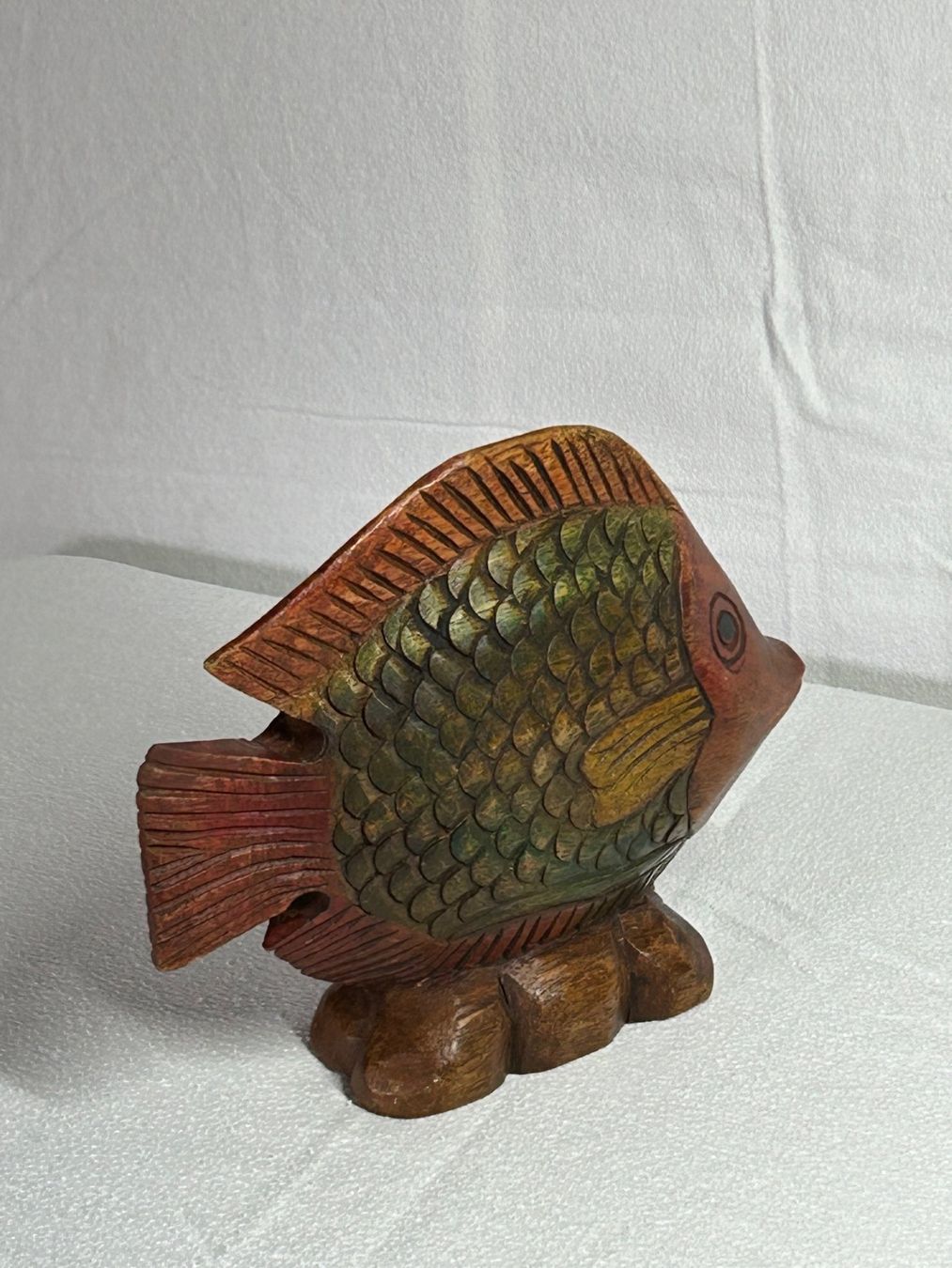 Sculture & Statue: Fisch in Holz handgeschnitzt – Nuovo (secondo la descrizione) da Rocourt venduto da Vijay02 3