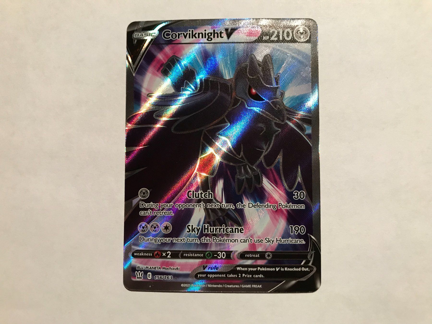 Pokémon Carte collezionabili: Corviknight V FullArt EN – Nuovo (secondo la descrizione) da Hagendorn venduto da Pokecollectorch 1