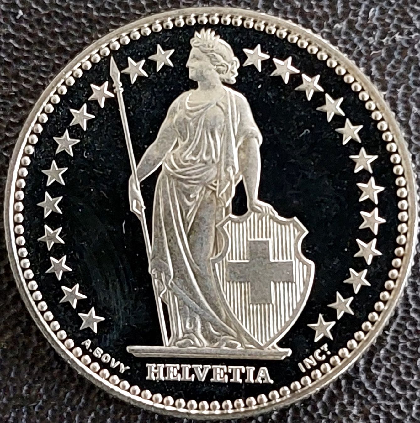 Tutti le monete: 2 Franken 1987 stgl. / aus Münzsatz – Nuovo (secondo la descrizione) da Arch venduto da coinsandmore 1