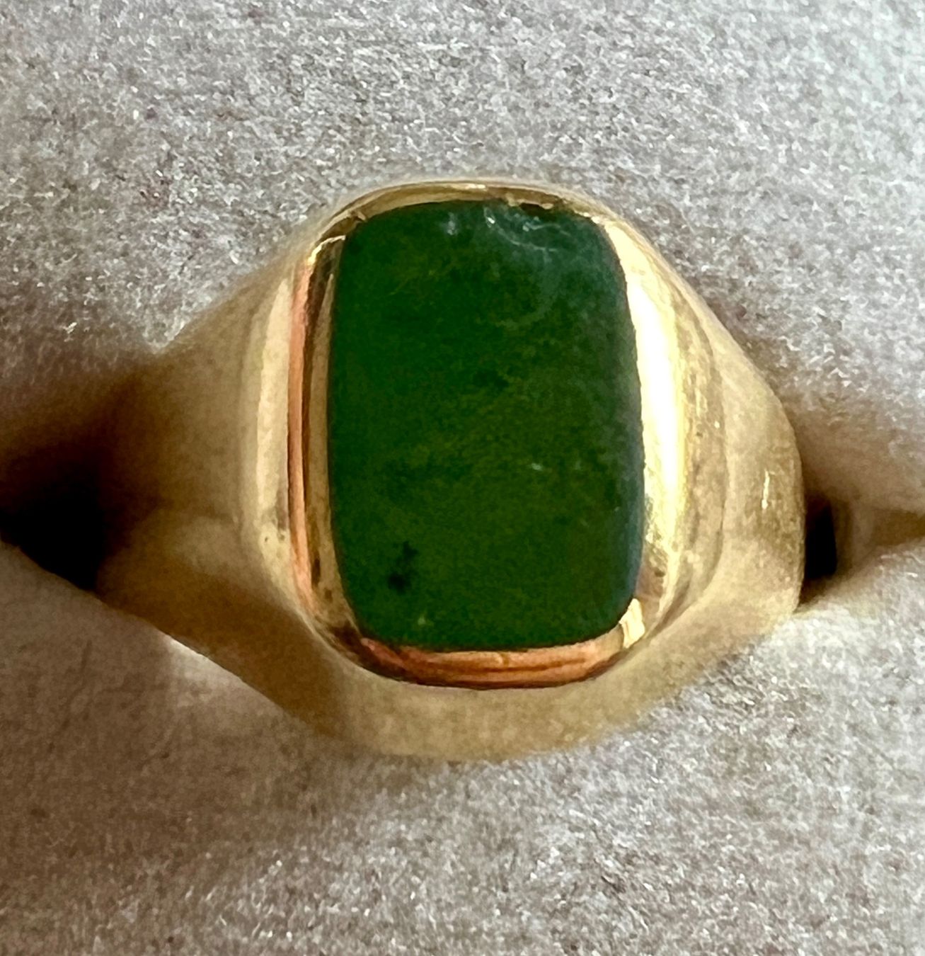 Ringe: Gold-Ring 18K mit Aventurin – Gebraucht aus Chur von Penting1935 2