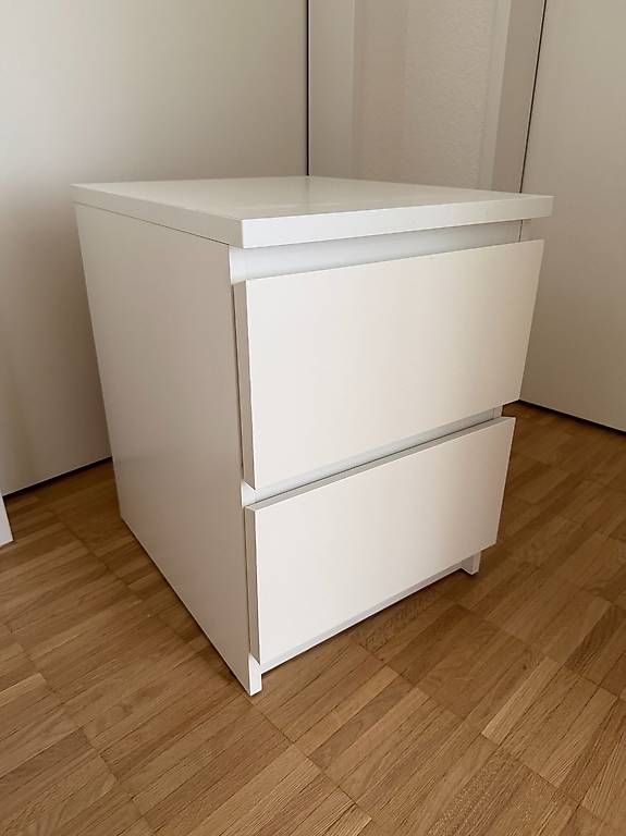 Cassettiere: Weisse Kommode Malm (mini) mit 2 Schubladen – Usato da Aarau venduto da diinch 1