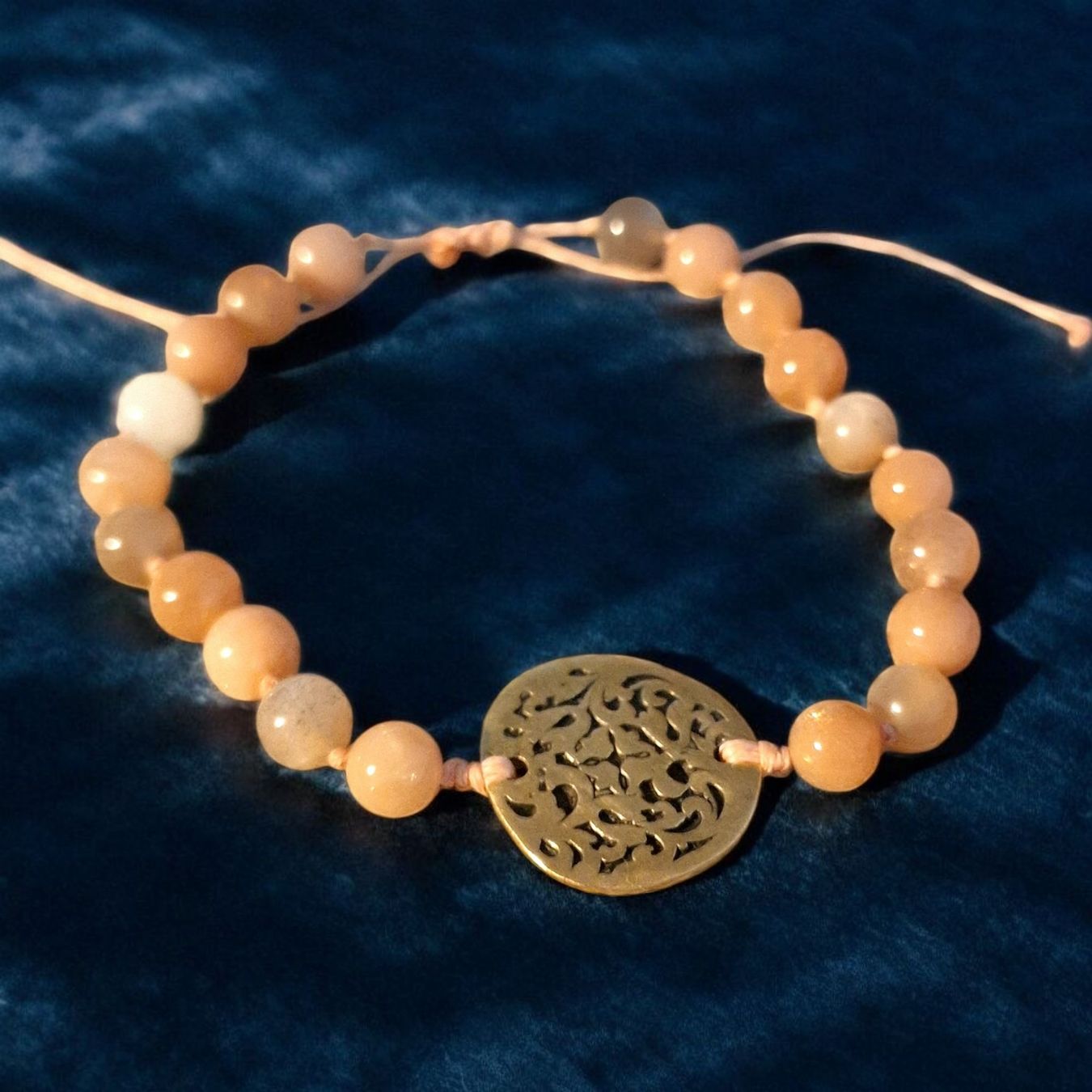 Armbänder & -reifen: Barockstyle Mondstein & Bronze, verstellbar – Neu und originalverpackt aus Aarau von Schmuckhoehle_MD 6