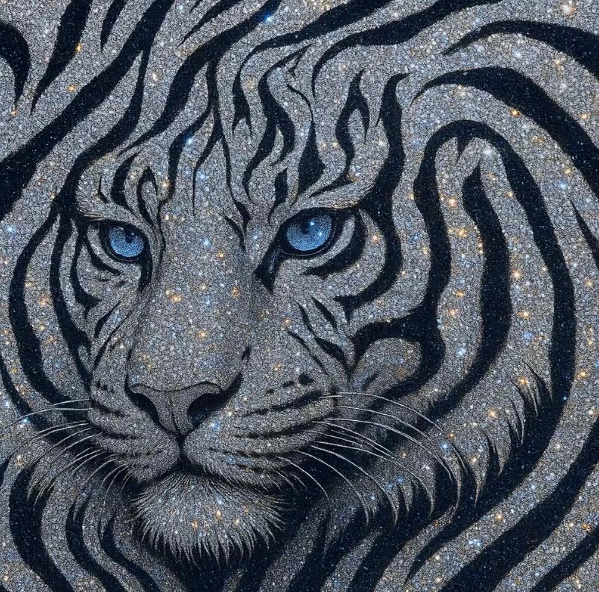 Kit bricolage: Diamond Painting: weisser Tiger 30x30cm – Nuovo e nell'imballaggio originale da Teufenthal AG venduto da MeineSchatztruhe