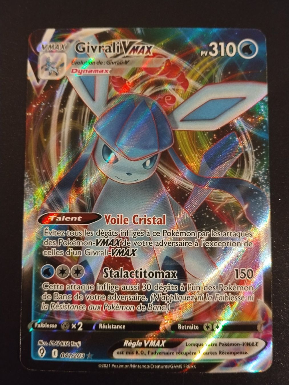 Pokémon Cartes à collectionner: Pokémon Évolution Céleste: Givrali Vmax 041/203 FR – Neuf (Voir description) à Palézieux-Village par oufoux08
