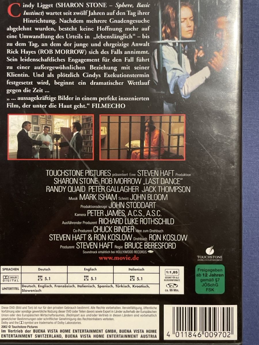 Tutti i DVDs: Last Dance (1996) – Usato da Waldenburg venduto da Mimily33 1