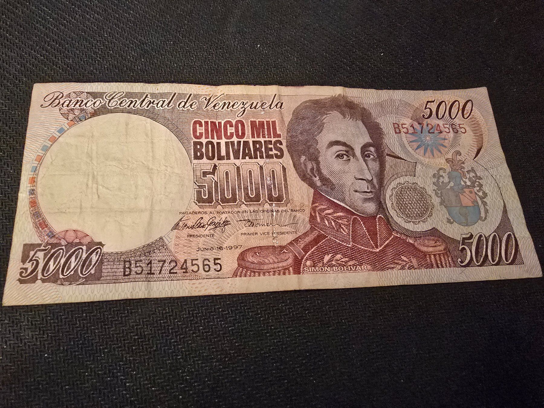 Banconote: Billet Venezuela 5000 – Usato da Petit-Lancy venduto da Minnie26