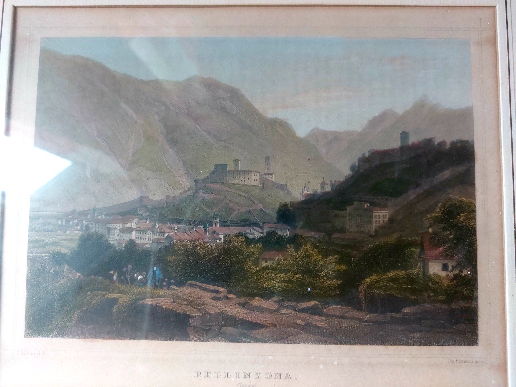 Stiche: Vintage Stichbild Tessin 33x27cm – Gebraucht aus Horgen von zur_jq85 1