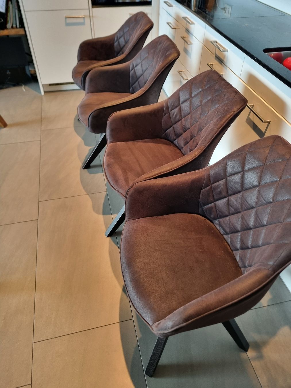 Chaises: 4 Esszimmer Polsterstühle drehbar – D'occasion à Geroldswil par Fant24 3