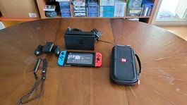 Nintendo Switch inkl 6 Digitalen Spielen und Etui