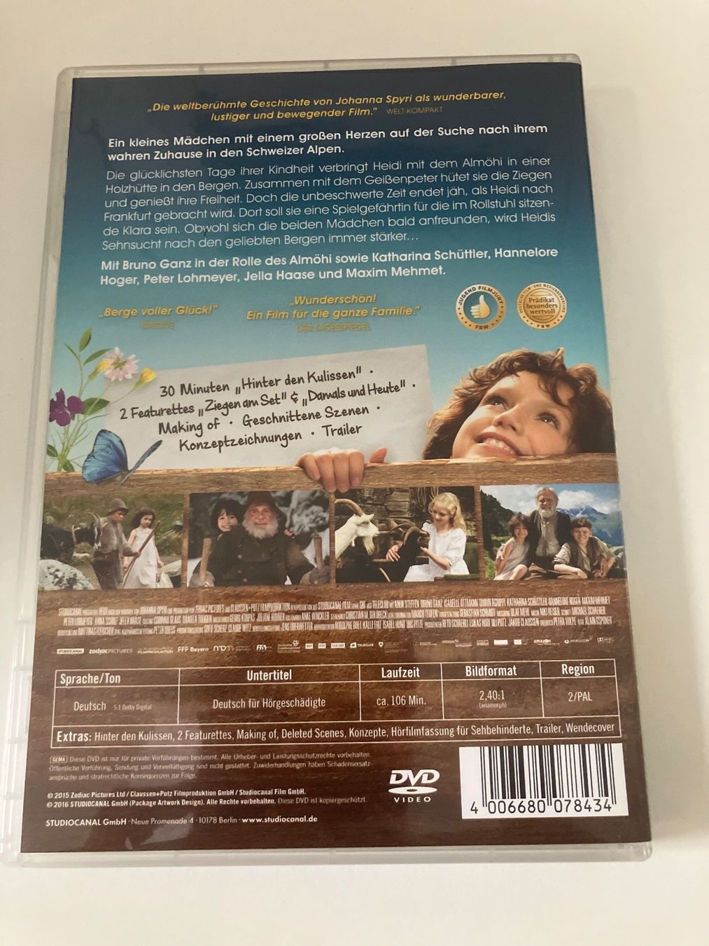 Tutti i DVDs: Heidi (2015) (DVD)  mit Bruno Ganz – Usato da Arbon venduto da JoJoAs 1