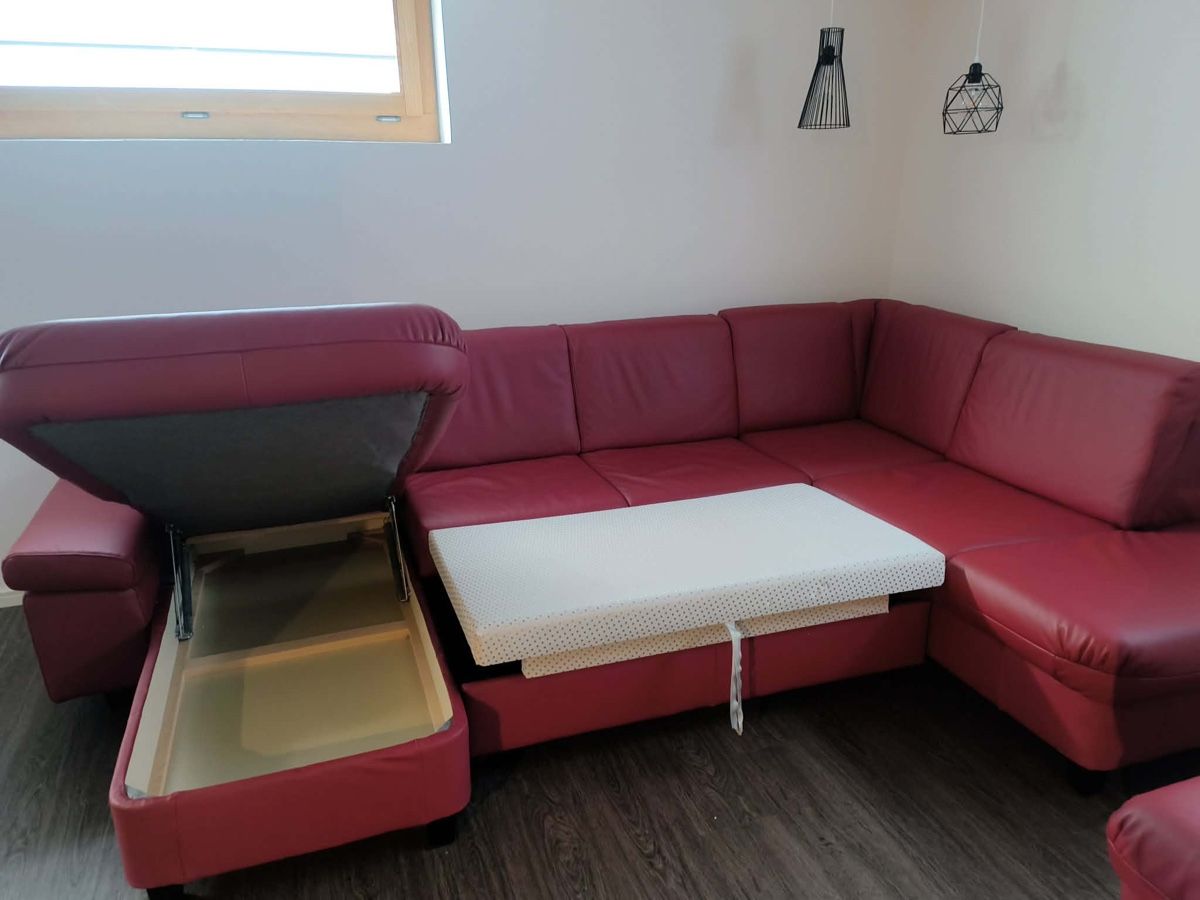 Divani: Leder-Ecksofa mit Bettfunktion  – Usato da Sevelen venduto da Stopglobal. 5