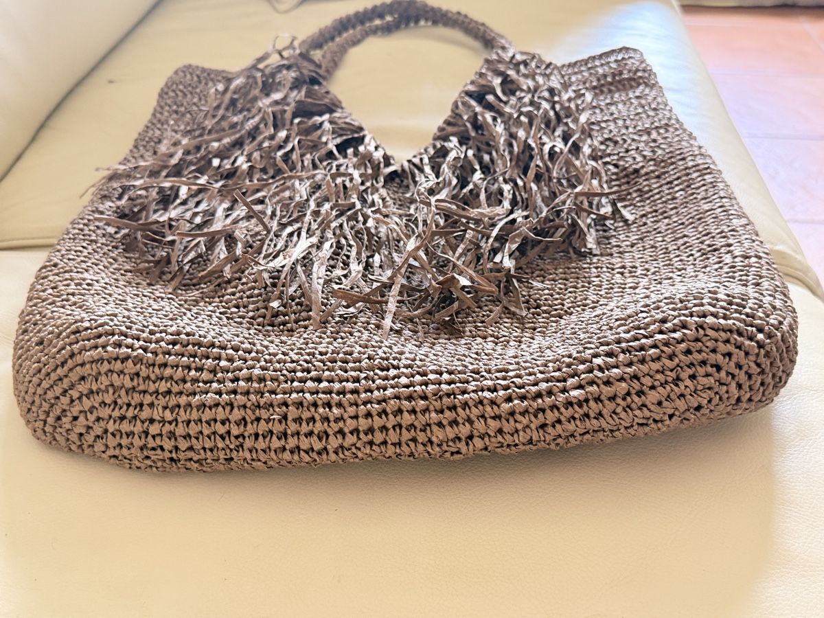 Borse da donna: Borsa in rafia  con frange - Handmade! – Nuovo e nell'imballaggio originale da Bellinzona venduto da bul_mvy5 5