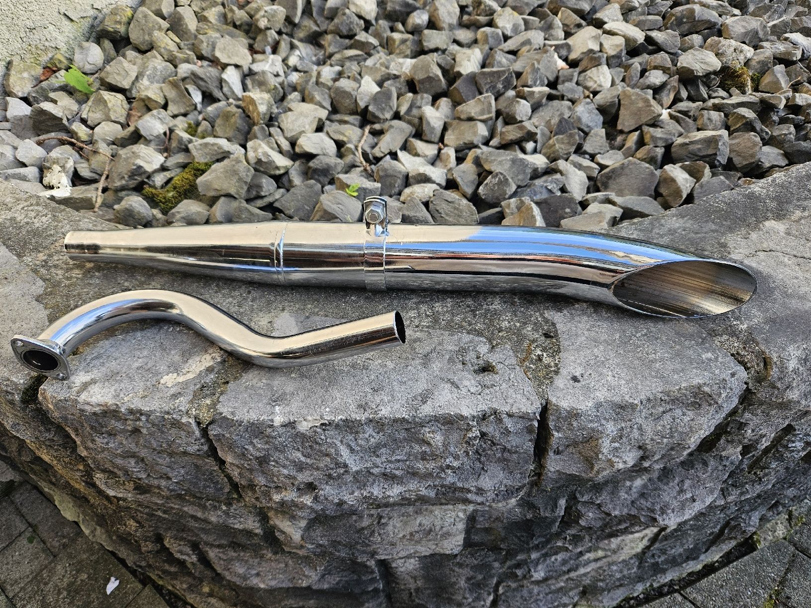 Puch Sistemi di scarico: Puch Sidepipe Auspuff – Usato da Grenchen venduto da sch_p6ll