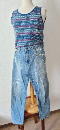 PULLUNDER CASHMERE KASCHMIR WESTE M 38 WESTOVER TOP ZU JEANS