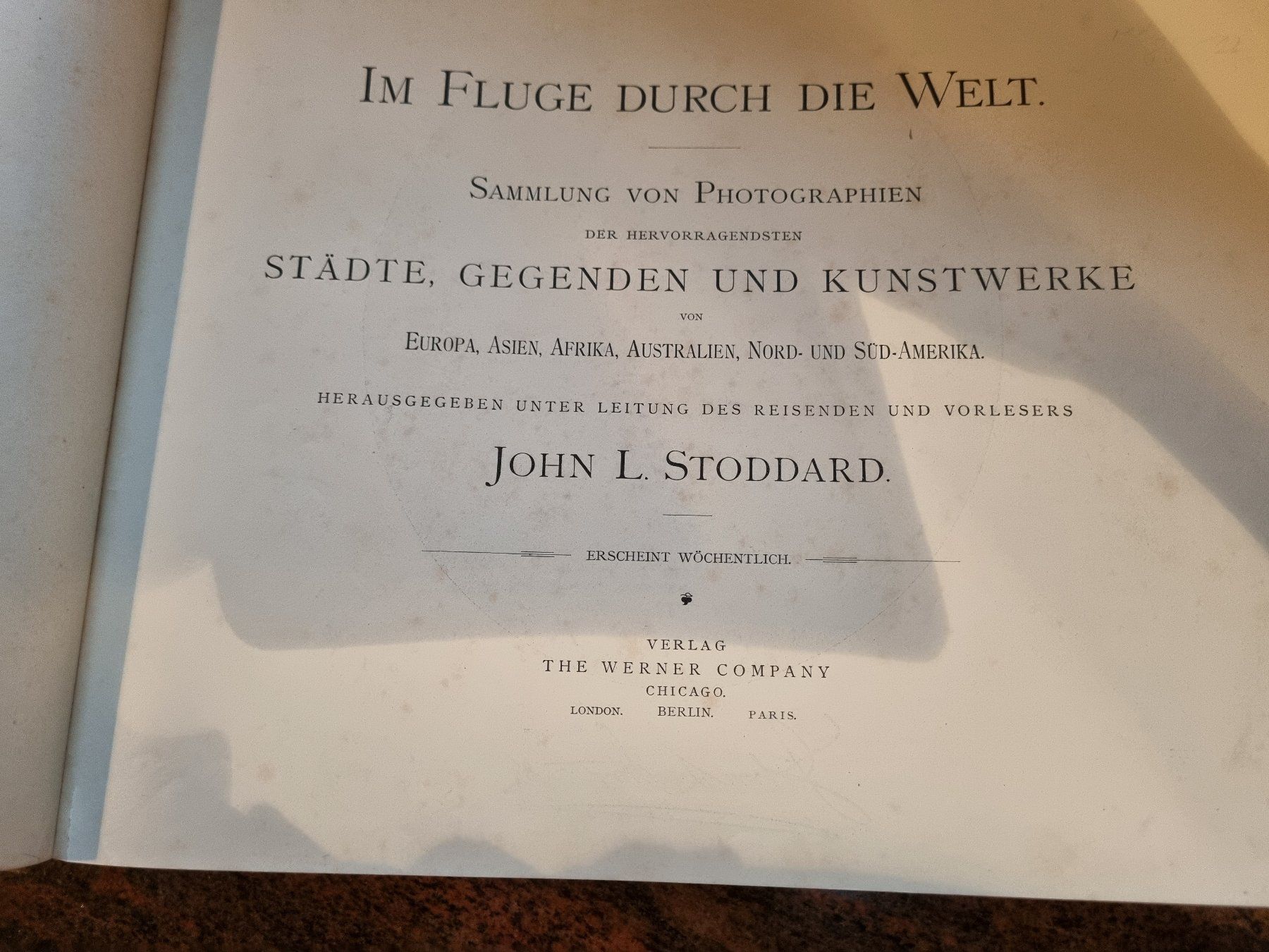 Libri: Im Flug durch die Welt 1895 – Usato da Trachslau venduto da post35 1
