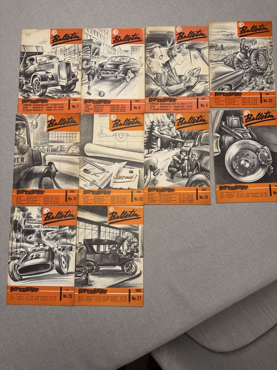 Libri: Derendinger Bulletin Sammlung Oldtimer 1954 bis 1965 TOP – Usato da Altdorf UR venduto da rlx