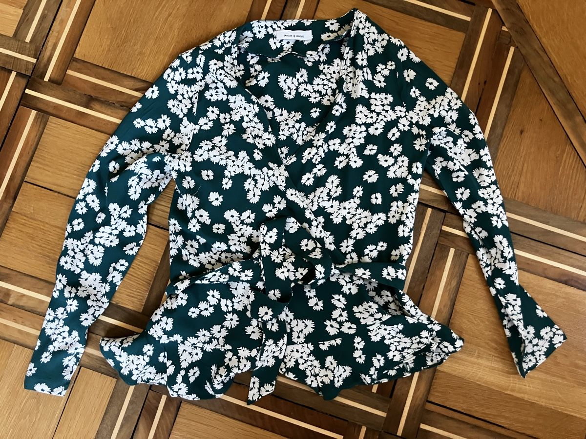 Samsøe Samsøe Camicette: Wickelbluse von Samsøe & Samsøe – Usato da Zürich venduto da annalaila