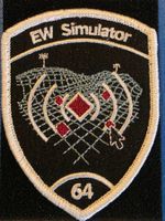 Badge Simulateur guerre électronique Abzeichen Klett Stoff