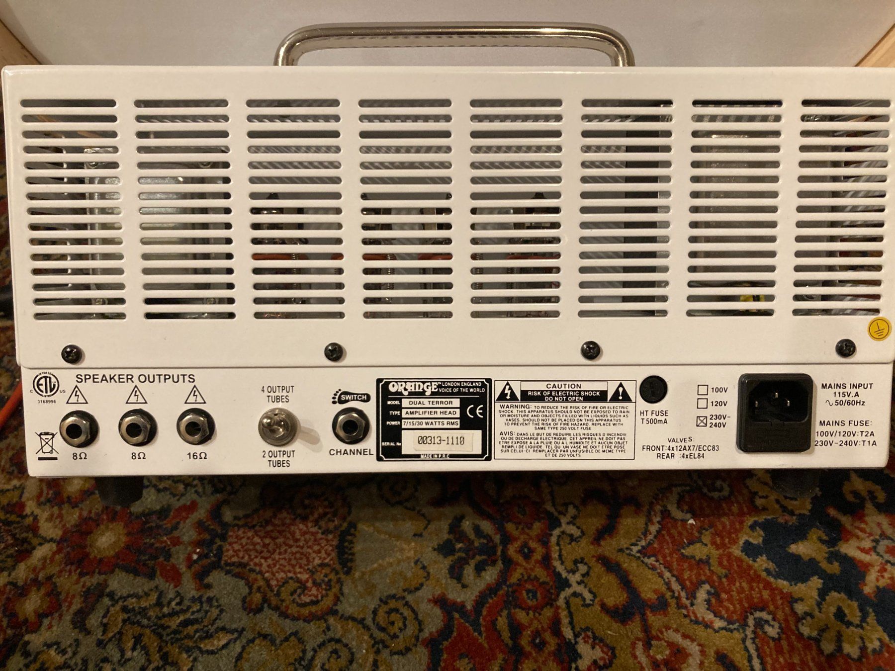 Amplificatori: Ampli à lampes Orange Dual Terror – Usato da Genève venduto da headlight 3